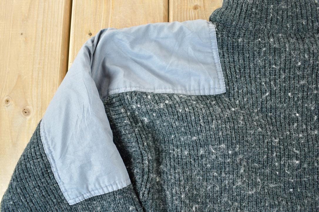 Vintage 1990s Bocci Wool Knit Abstract Pattern Crewneck Sweater Men's Large from propervintagecanada