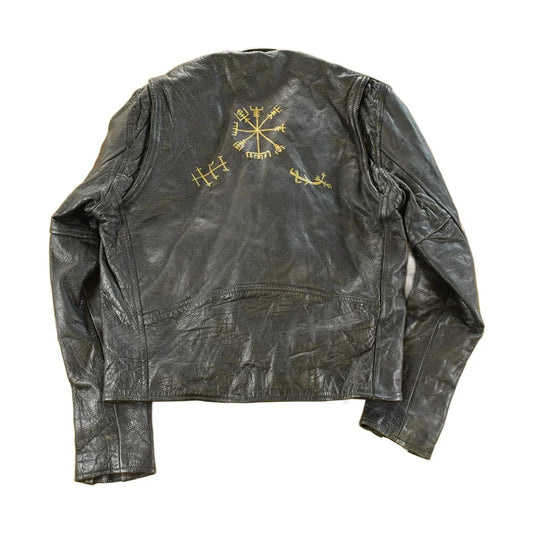 Vintage 1990s Body Equip. Leather Biker Jacket Men's Medium from propervintagecanada