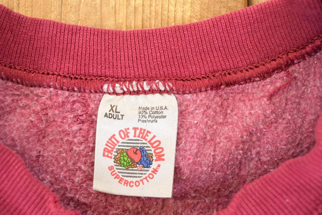 Vintage 1990s Body Equipment Graphic Print Crew Neck Sweatshirt Men's L from propervintagecanada