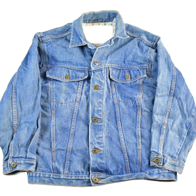 Vintage 1990s Bon Jour Denim Jean Trucker Jacket Men's Medium from propervintagecanada