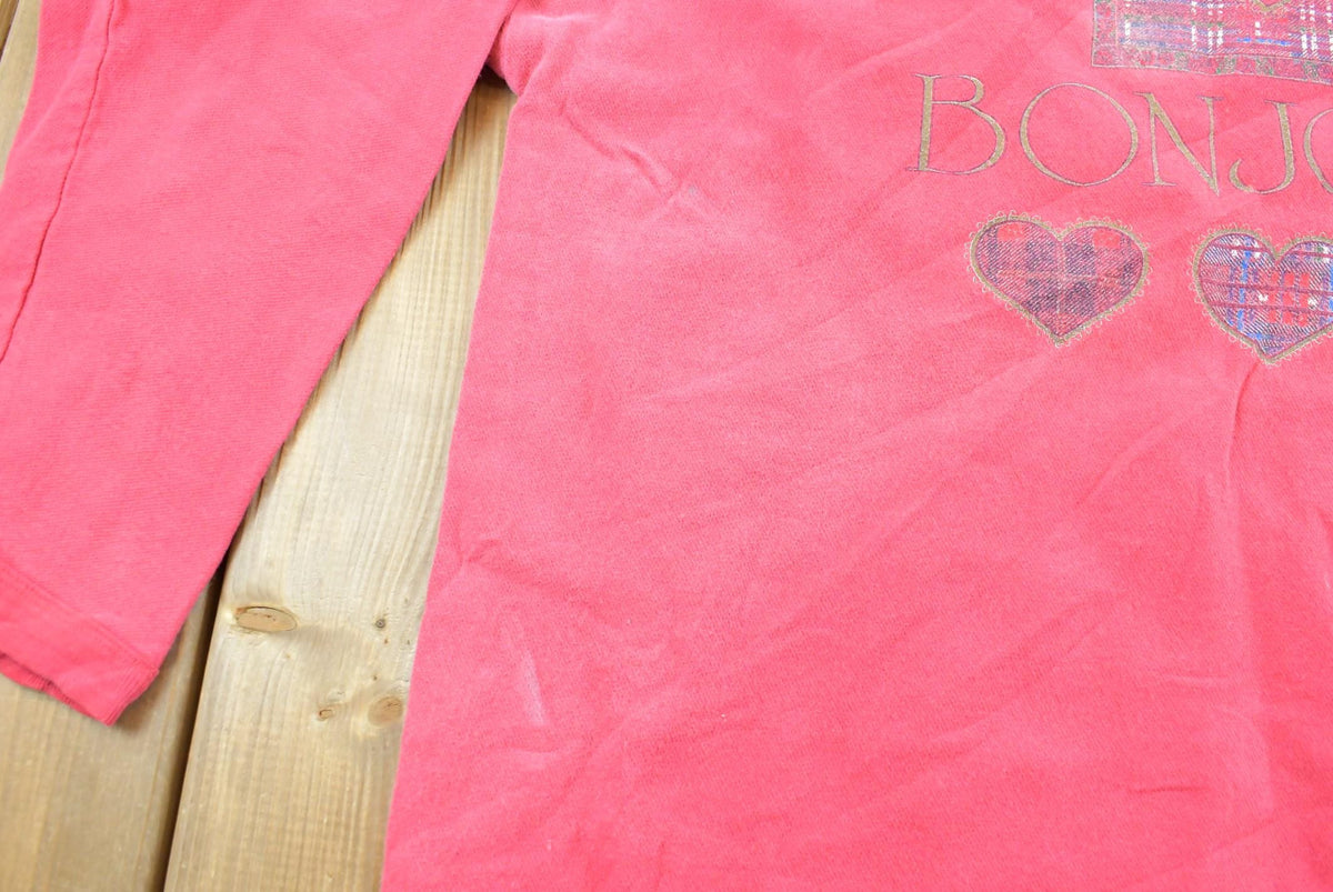 Vintage 1990s Bonjour Crewneck Sweatshirt Men's L from propervintagecanada