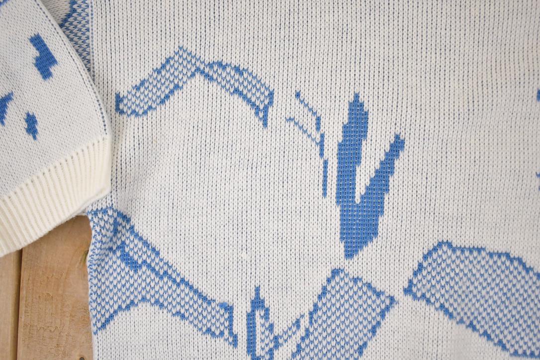 Vintage 1990s Boothbay Knit Crewneck Sweater Women's XL / Made In USA / 90s Knitted Sweatshirt / Vintage Preppy Knits from propervintagecanada