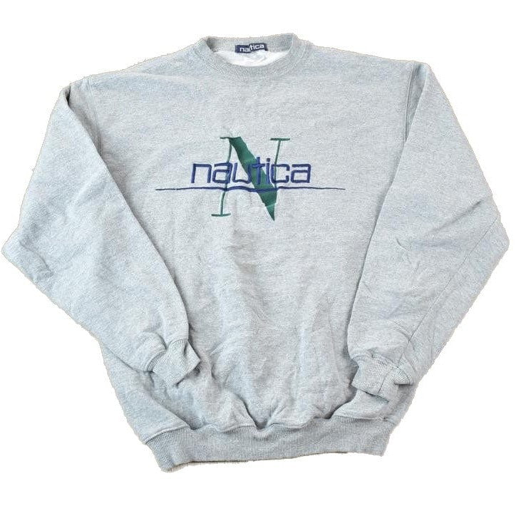 Vintage 1990s Bootleg Nautica Embroidered Crewneck Sweatshirt Men's Small from propervintagecanada