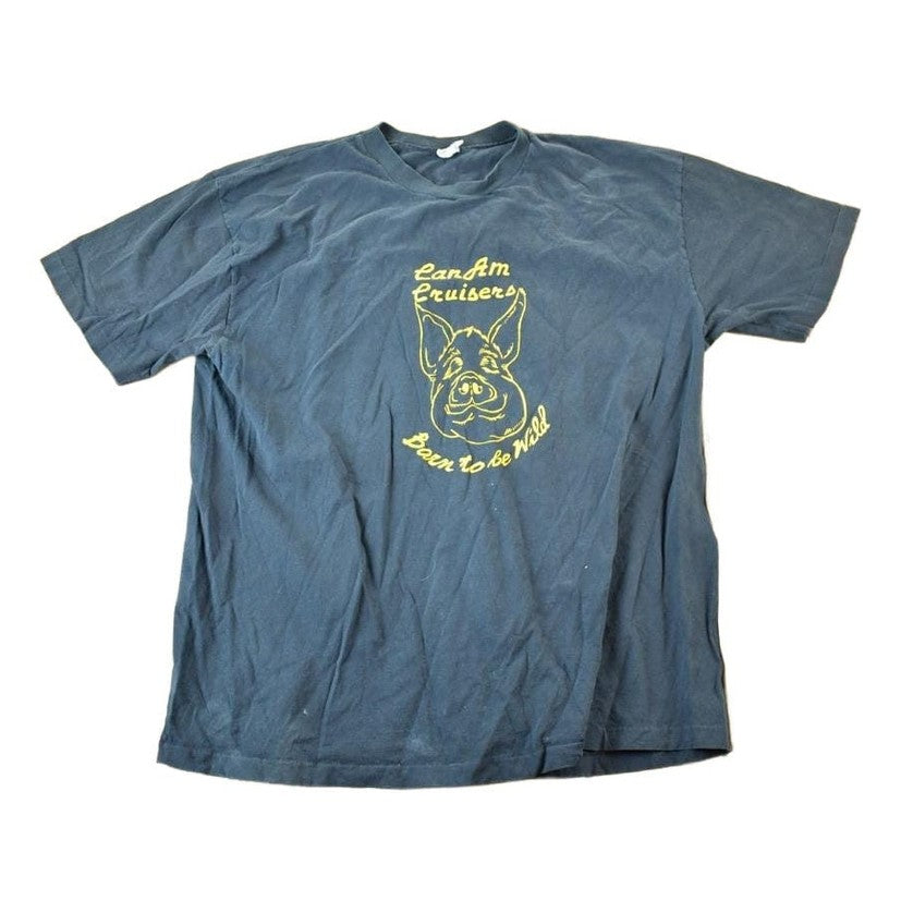 Vintage 1990s Born To Be Wild Can Am Cruisers Souvenir Single Stitch Graphic Print T-Shirt Made In USA Men's Large from propervintagecanada