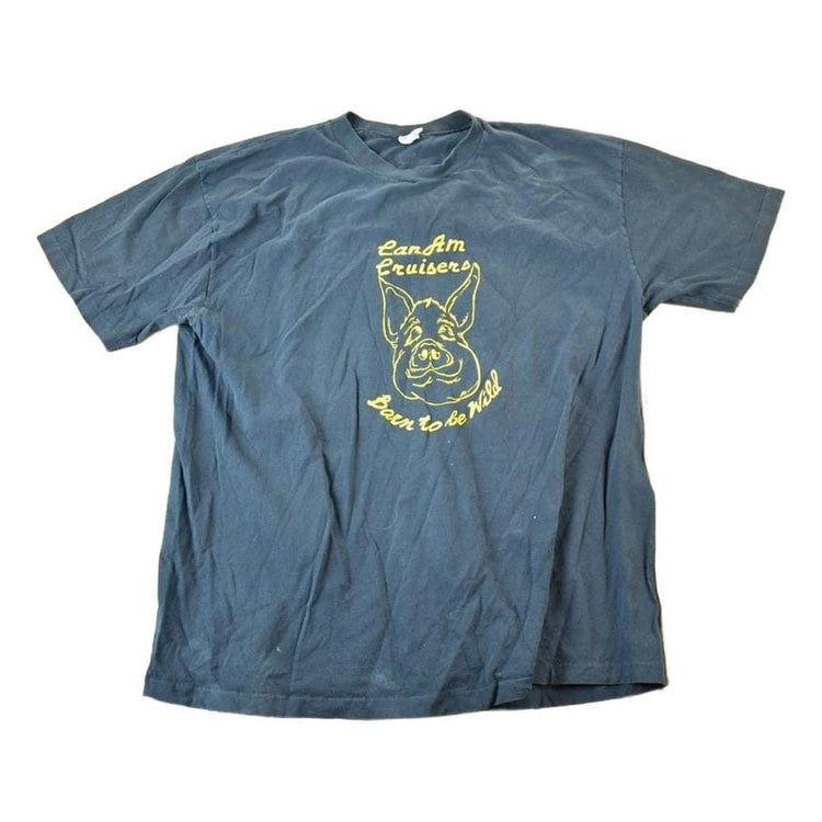 Vintage 1990s Born To Be Wild Can Am Cruisers Souvenir Single Stitch Graphic Print T-Shirt Made In USA Men's Large from propervintagecanada