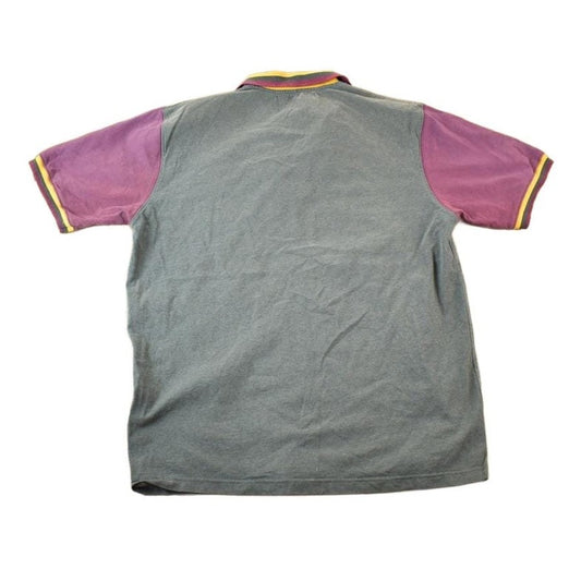 Vintage 1990s Boss Zip Up Polo Style Colour Block Shirt Men's XL from propervintagecanada