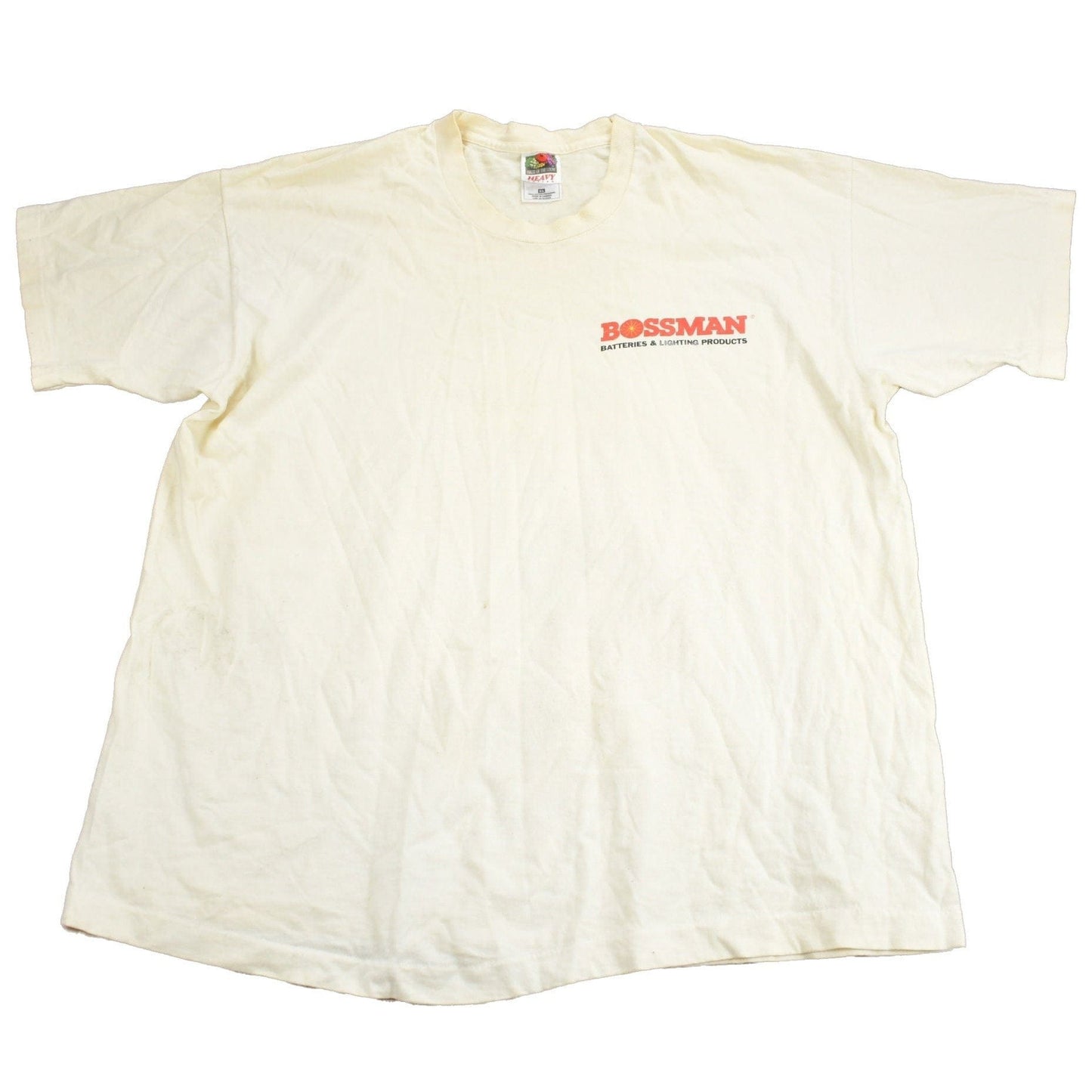 Vintage 1990s Bossman Battery Graphic T Shirt Men's XL from propervintagecanada