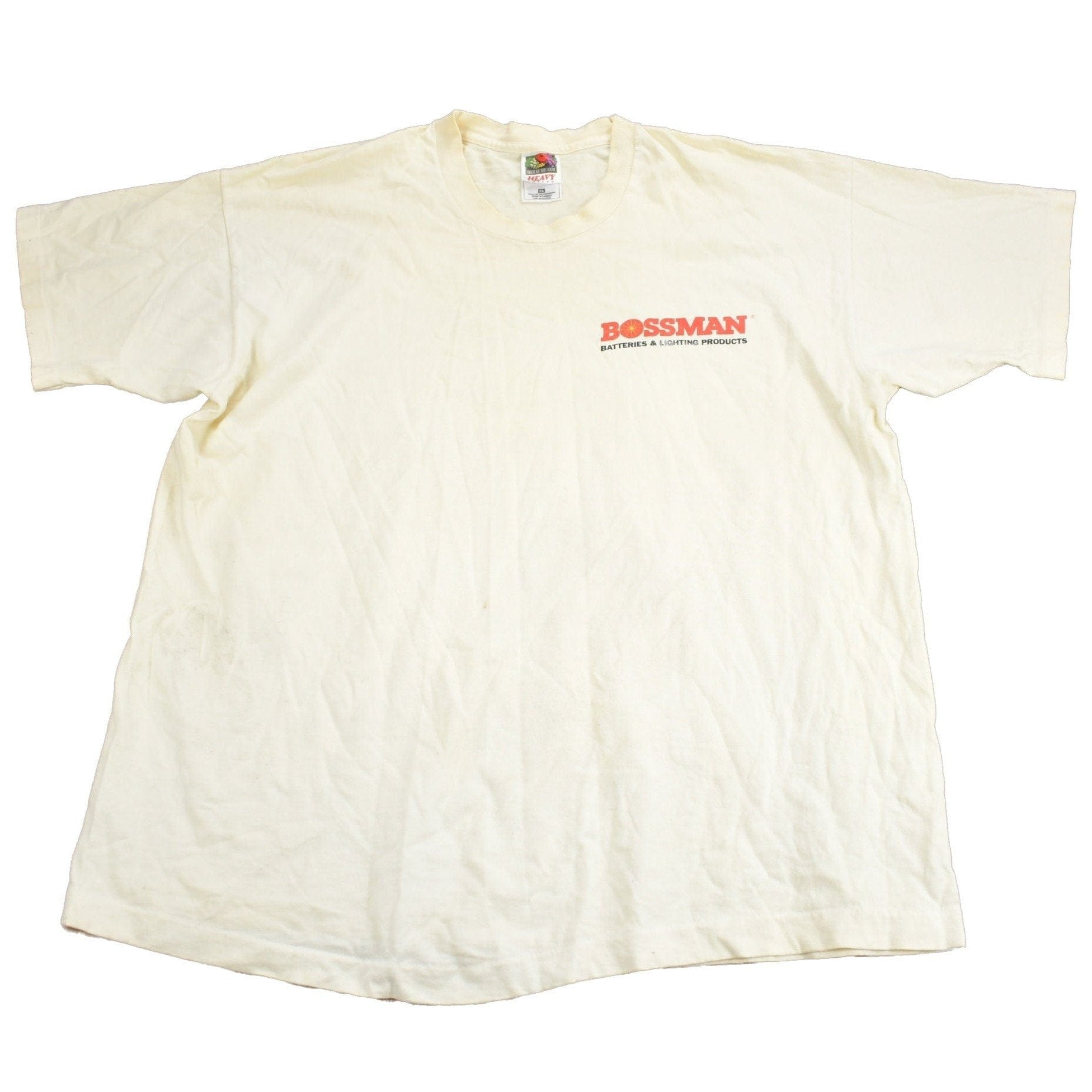 Vintage 1990s Bossman Battery Graphic T Shirt Men's XL from propervintagecanada