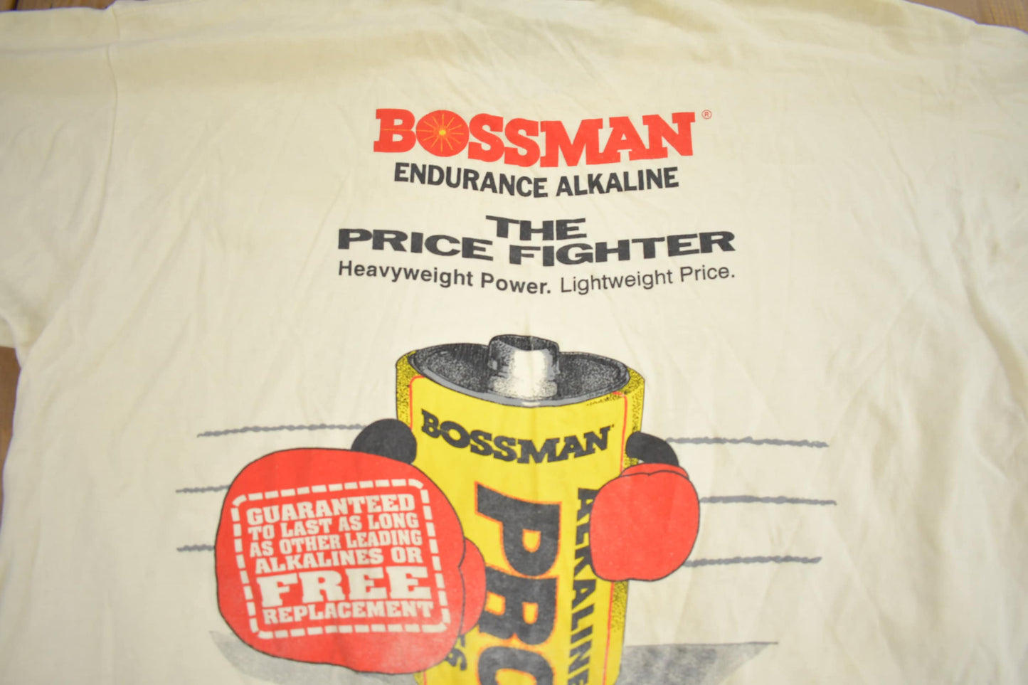Vintage 1990s Bossman Battery Graphic T Shirt Men's XL from propervintagecanada