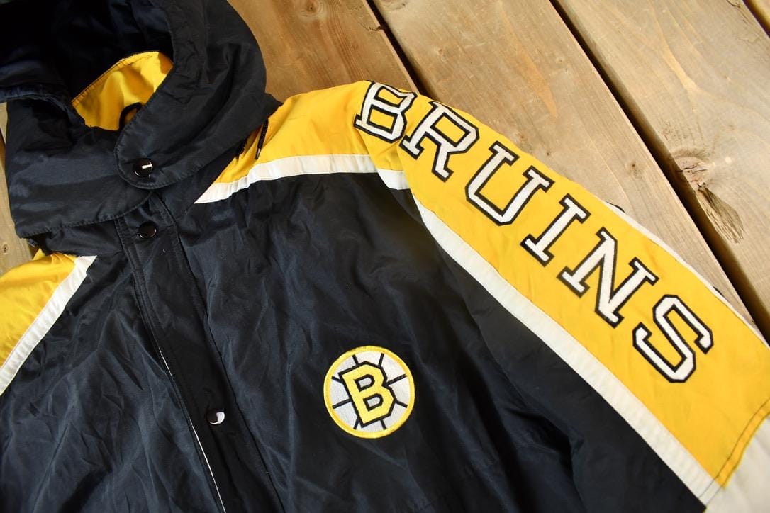 Vintage 1990s Boston Bruins NHL Starter Jacket Men's Large from propervintagecanada