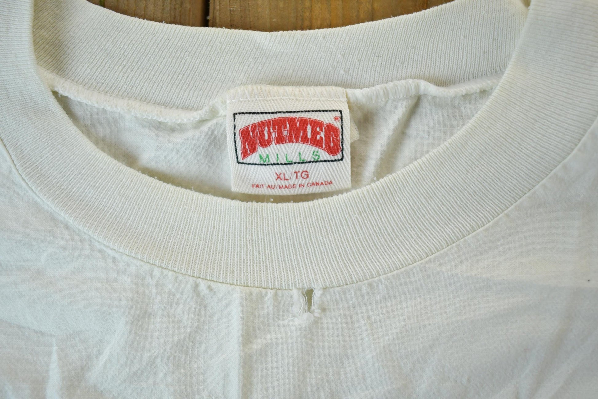 Vintage 1990s Boston Bruins Nutmeg Mills NHL Hockey Crewneck Sweatshirt Men's XL from propervintagecanada
