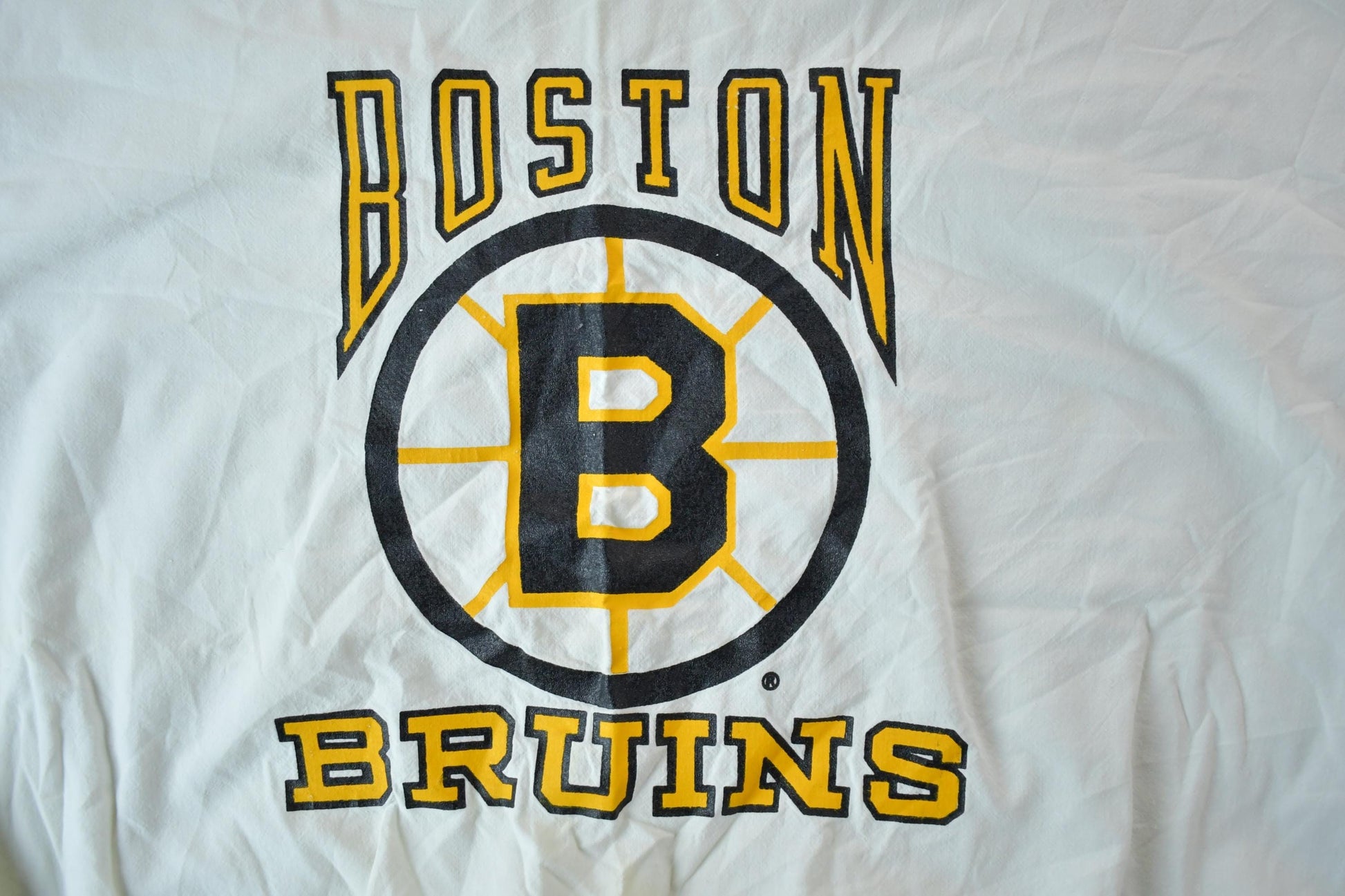 Vintage 1990s Boston Bruins Nutmeg Mills NHL Hockey Crewneck Sweatshirt Men's XL from propervintagecanada