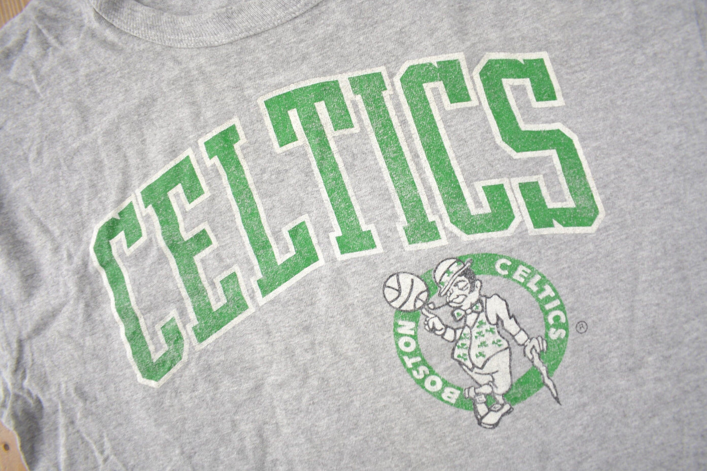 Vintage 1990s Boston Celtics NBA Basketball Starter Graphic T-Shirt Made In USA from propervintagecanada