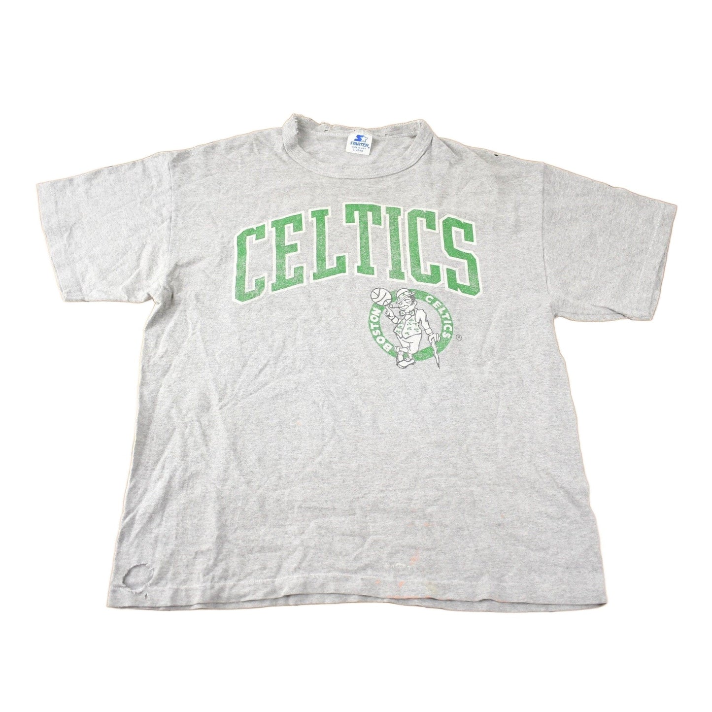 Vintage 1990s Boston Celtics NBA Basketball Starter Graphic T-Shirt Made In USA from propervintagecanada
