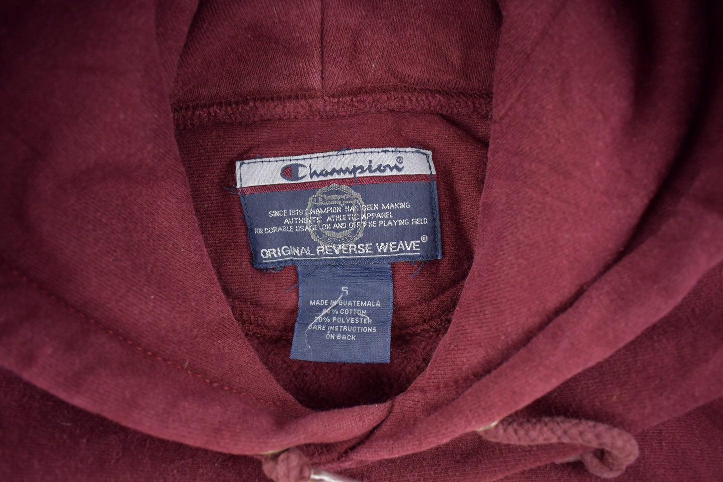 Vintage 1990s Boston College Champion Reverse Weave Collegiate Hoodie Men's S from propervintagecanada