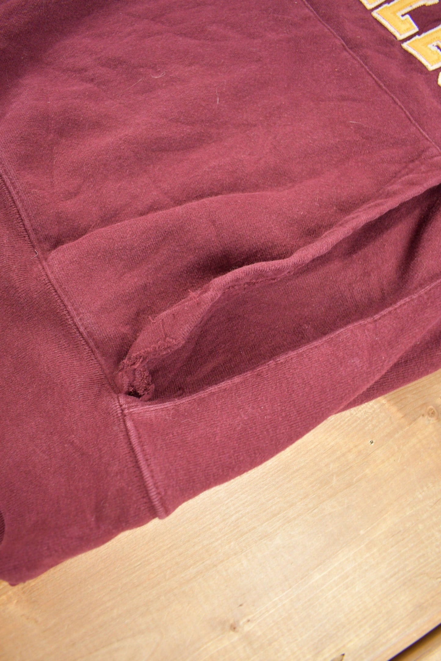 Vintage 1990s Boston College Champion Reverse Weave Collegiate Hoodie Men's S from propervintagecanada