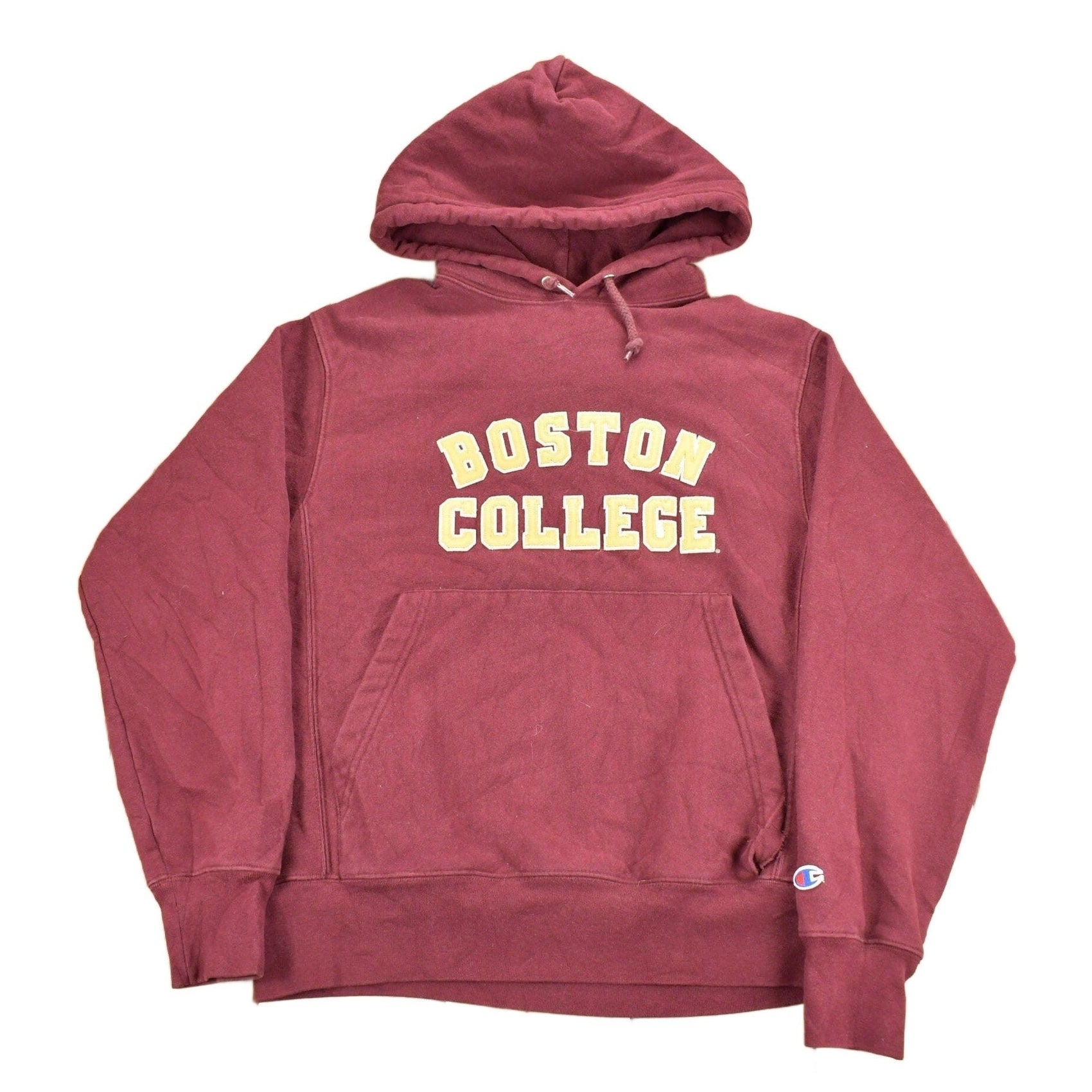 Vintage 1990s Boston College Champion Reverse Weave Collegiate Hoodie Men's S from propervintagecanada