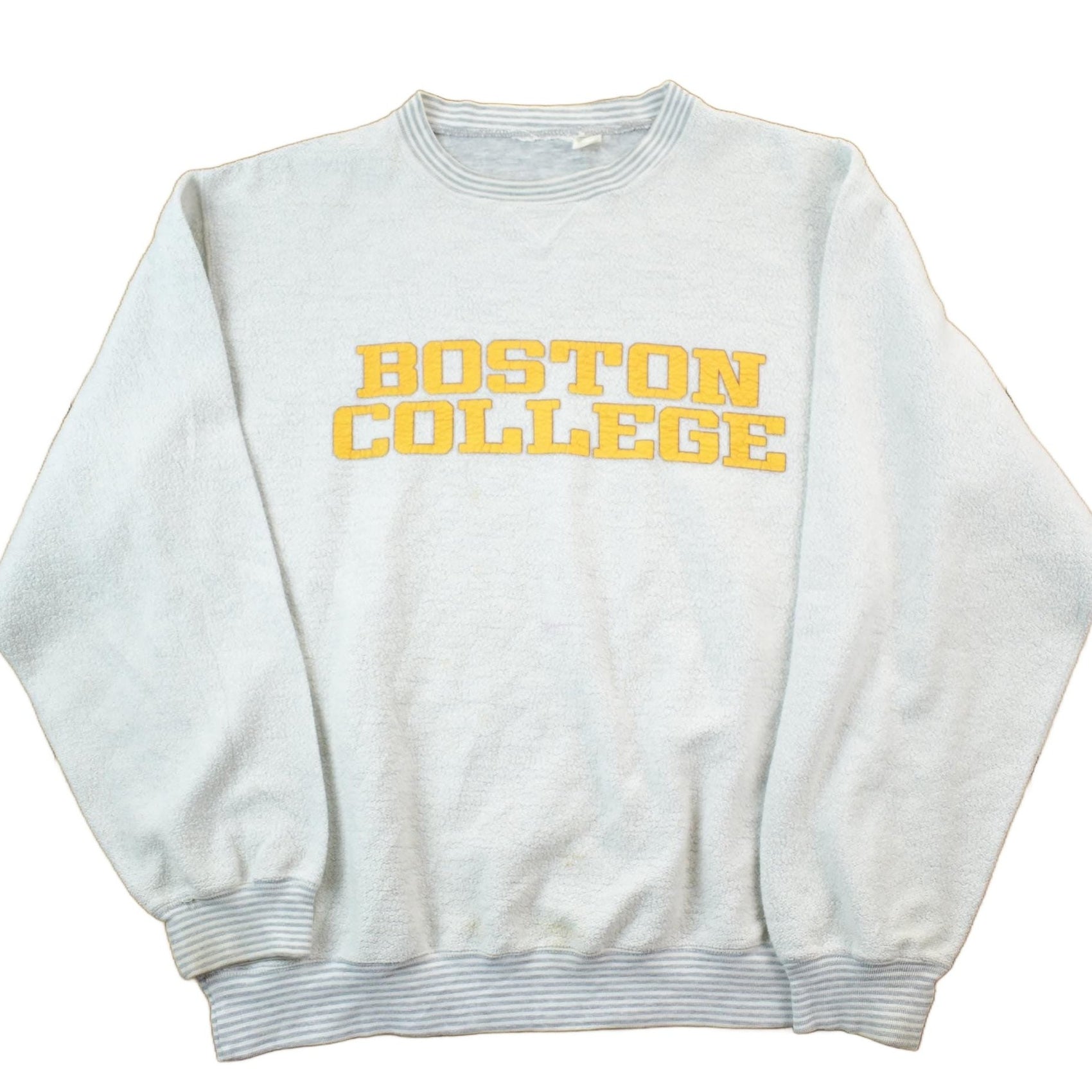 Vintage 1990s Boston College Collegiate Crewneck Sweatshirt Men's L from propervintagecanada