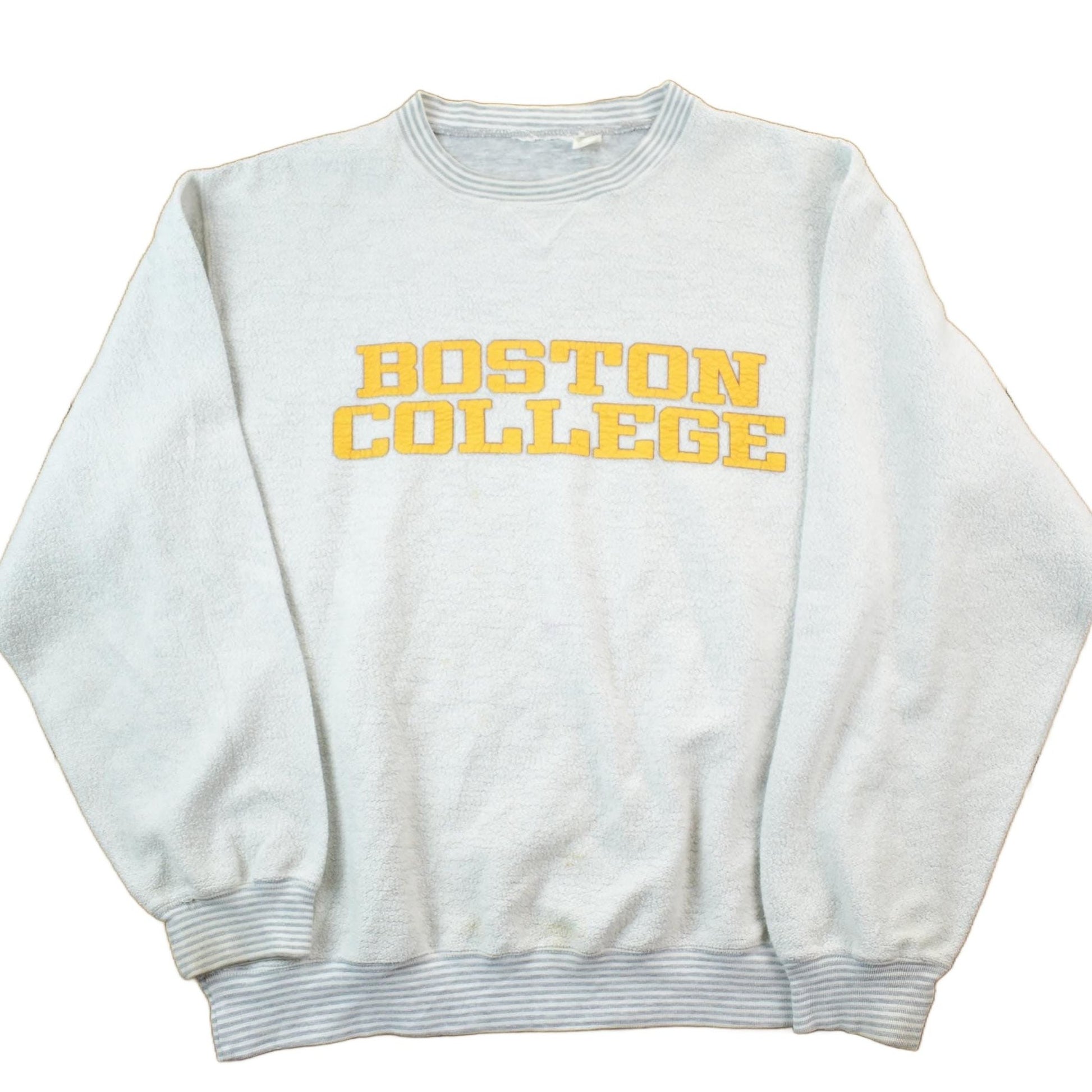 Vintage 1990s Boston College Collegiate Crewneck Sweatshirt Men's L from propervintagecanada