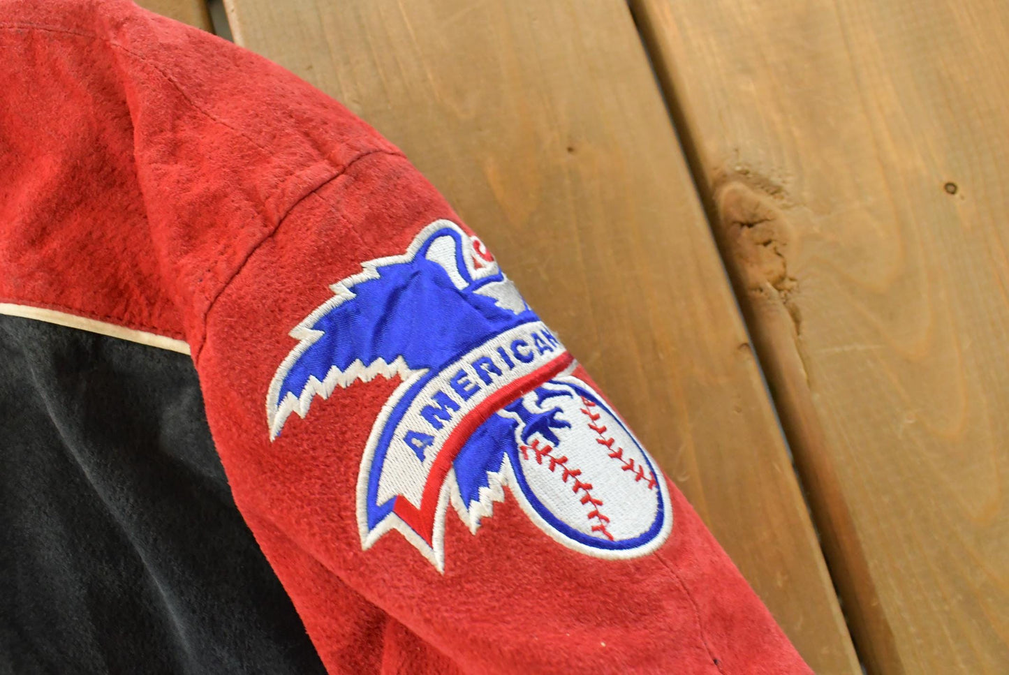 Vintage 1990s Boston Red Sox MLB Leather Suede Jacket Men's 2XL / G III Carl Banks / Sportswear / 90s Baseball / Embroidered from propervintagecanada