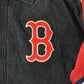 Vintage 1990s Boston Red Sox MLB Leather Suede Jacket Men's 2XL / G III Carl Banks / Sportswear / 90s Baseball / Embroidered from propervintagecanada