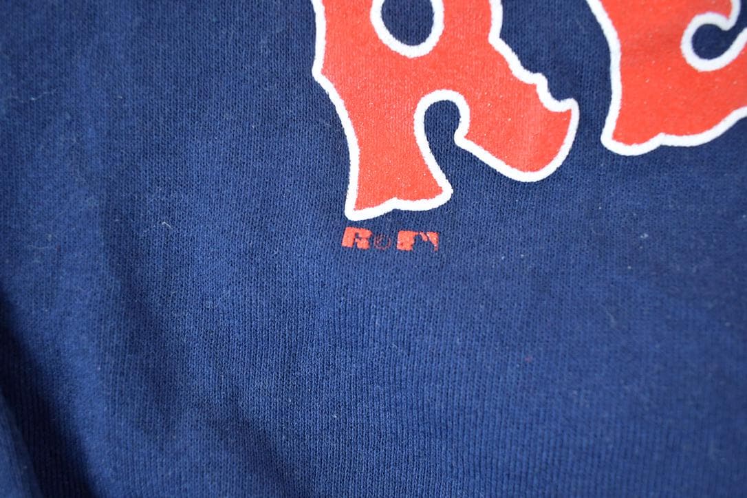 Vintage 1990s Boston Red Sox Russell MLB Boxy Crewneck Sweatshirt Men's Large