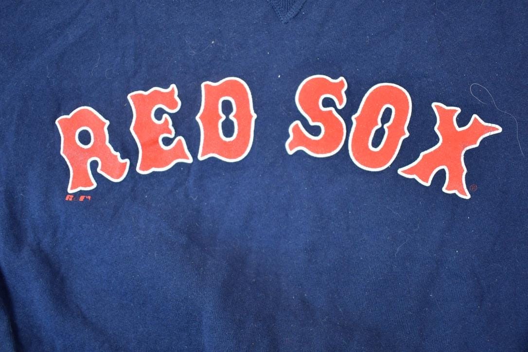 Vintage 1990s Boston Red Sox Russell MLB Boxy Crewneck Sweatshirt Men's Large