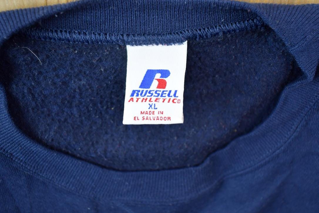 Vintage 1990s Boston Red Sox Russell MLB Boxy Crewneck Sweatshirt Men's Large