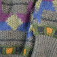 Vintage 1990s Boston Traders 100% Wool Knit Abstract Pattern Crewneck Sweater Men's XL from propervintagecanada