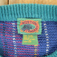 Vintage 1990s Boston Traders Knit Abstract Pattern Crewneck Sweater Mens M from propervintagecanada