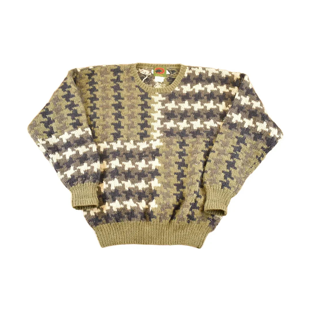 Vintage 1990s Boston Traders Wool Knit Sweater Men's L from propervintagecanada