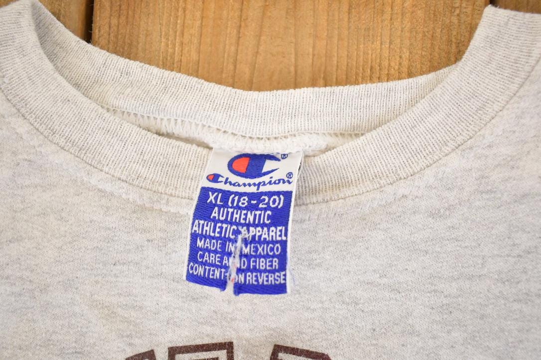 Vintage 1990s Boston University Champion Crewneck Sweatshirt Youth XL Men's XL from propervintagecanada