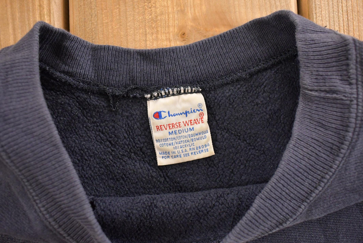 Vintage 1990s Boston University Champion Reverse Weave Crewneck Sweatshirt Men's Medium from propervintagecanada