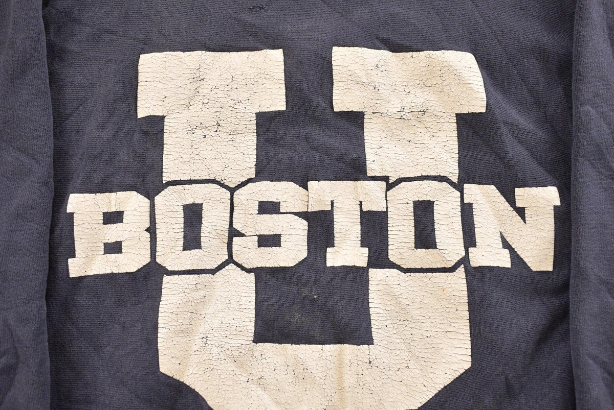 Vintage 1990s Boston University Champion Reverse Weave Crewneck Sweatshirt Men's Medium from propervintagecanada