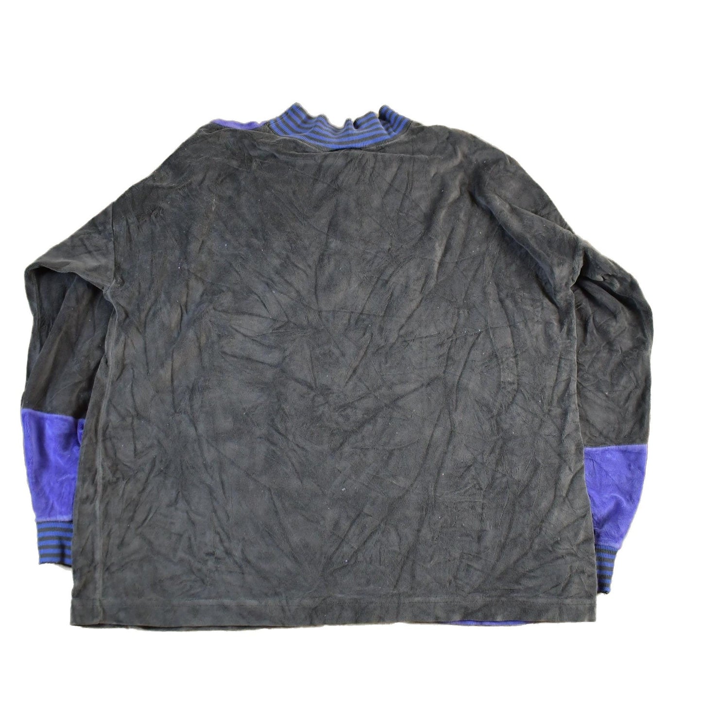 Vintage 1990s Boundary Waters Mockneck Velour Style Sweatshirt Adult Medium Men's Medium from propervintagecanada