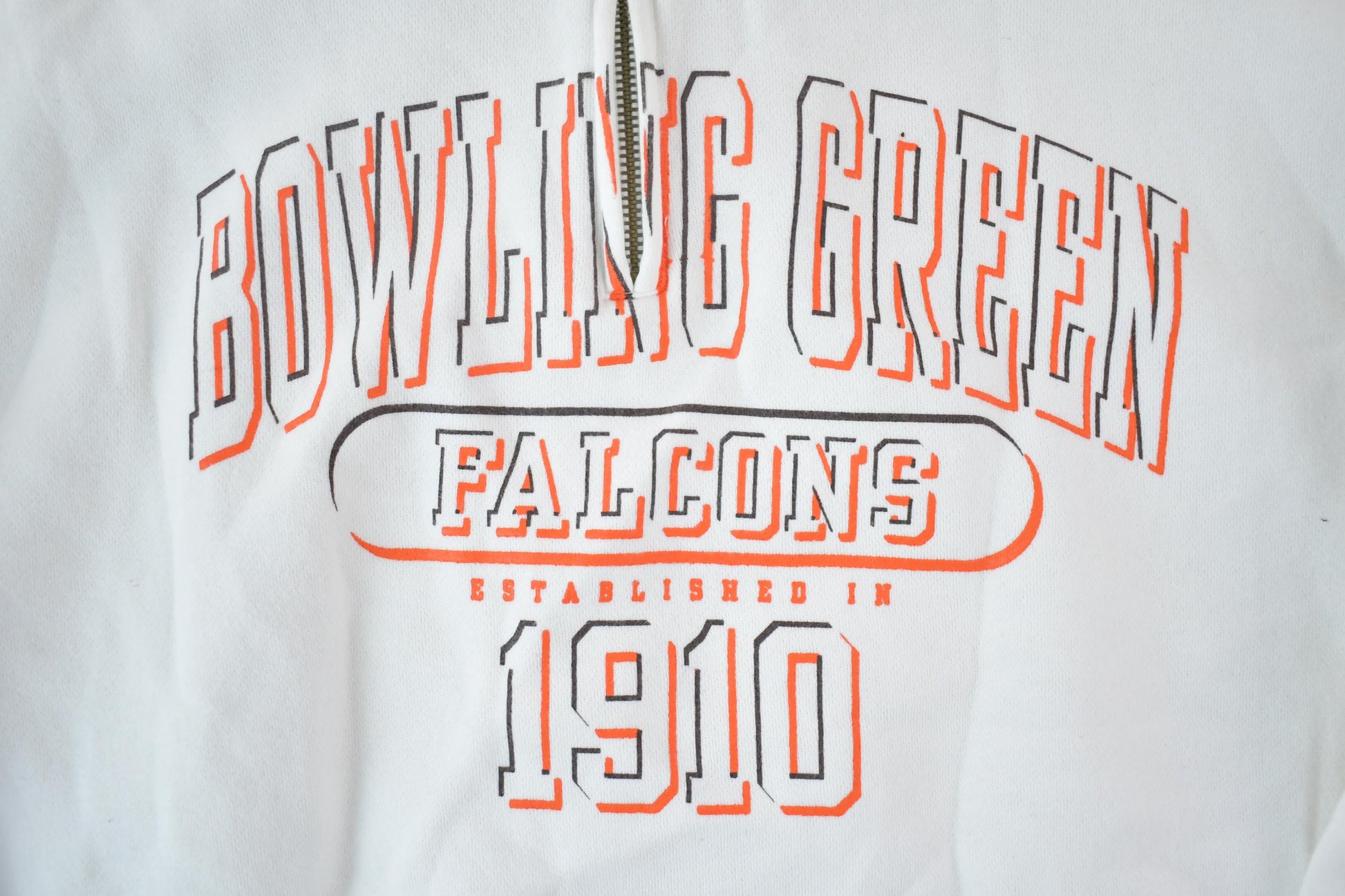 Vintage 1990s Bowling Green Falcons Quarter Zip Mock Neck University Collegiate Men's Medium from propervintagecanada