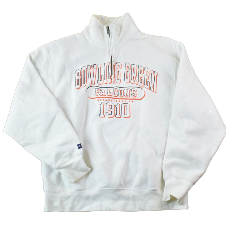 Vintage 1990s Bowling Green Falcons Quarter Zip Mock Neck University Collegiate Men's Medium from propervintagecanada