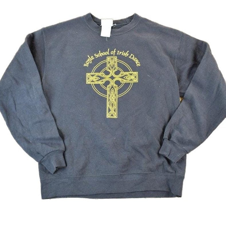 Vintage 1990s Boyle School Of Irish Dance Souvenir Heavyweight Crewneck Sweatshirt Made In USA Men's Small from propervintagecanada