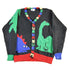 Vintage 1990s Boynton Eagles Eye Dinosaur Theme Knit Cardigan Sweater Womens Large from propervintagecanada