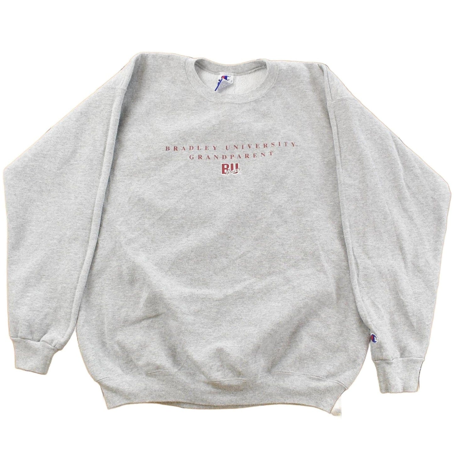 Vintage 1990s Bradley University Grandparent Crewneck Sweatshirt Men's Large from propervintagecanada