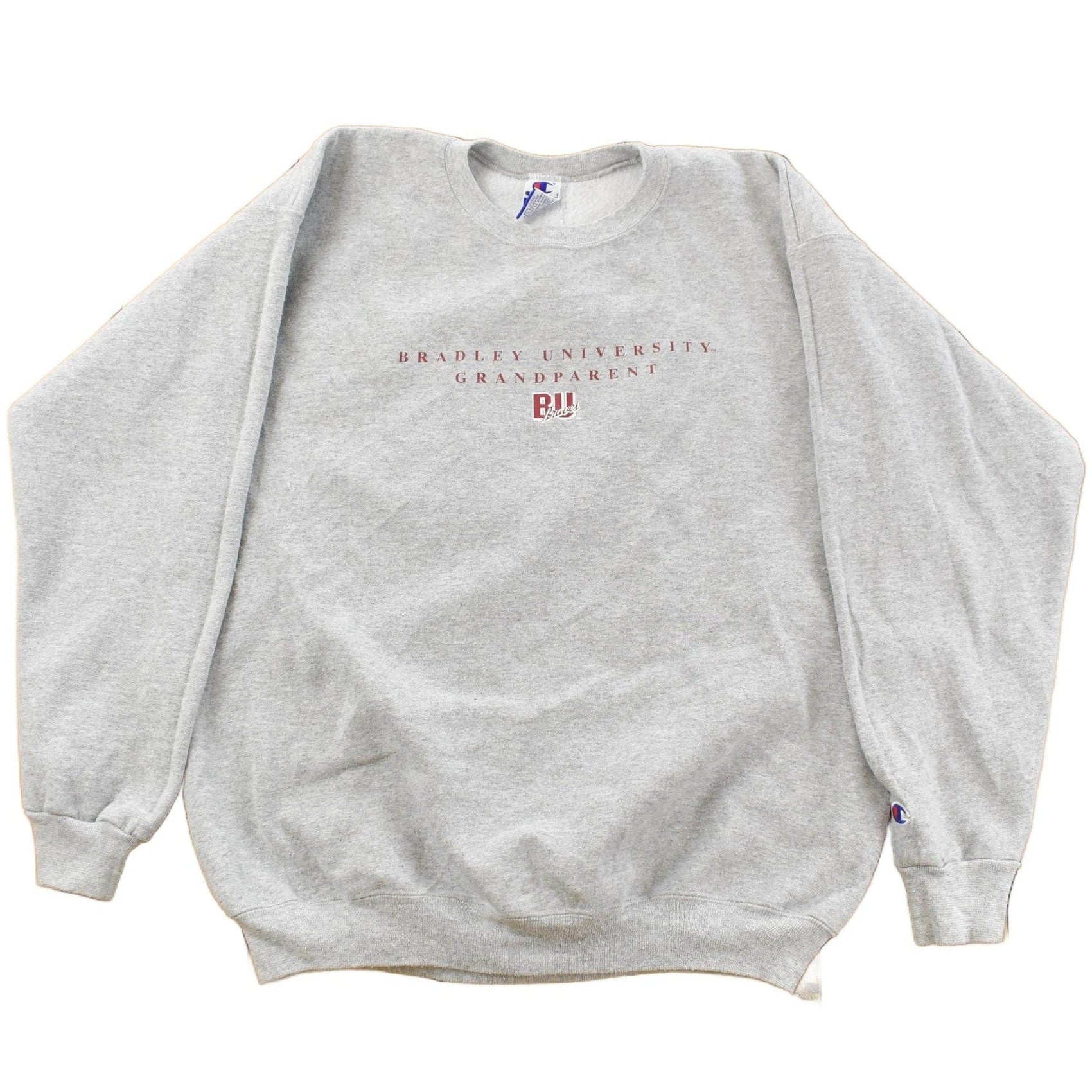 Vintage 1990s Bradley University Grandparent Crewneck Sweatshirt Men's Large from propervintagecanada