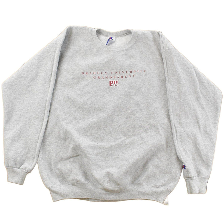 Vintage 1990s Bradley University Grandparent Crewneck Sweatshirt Men's Large from propervintagecanada