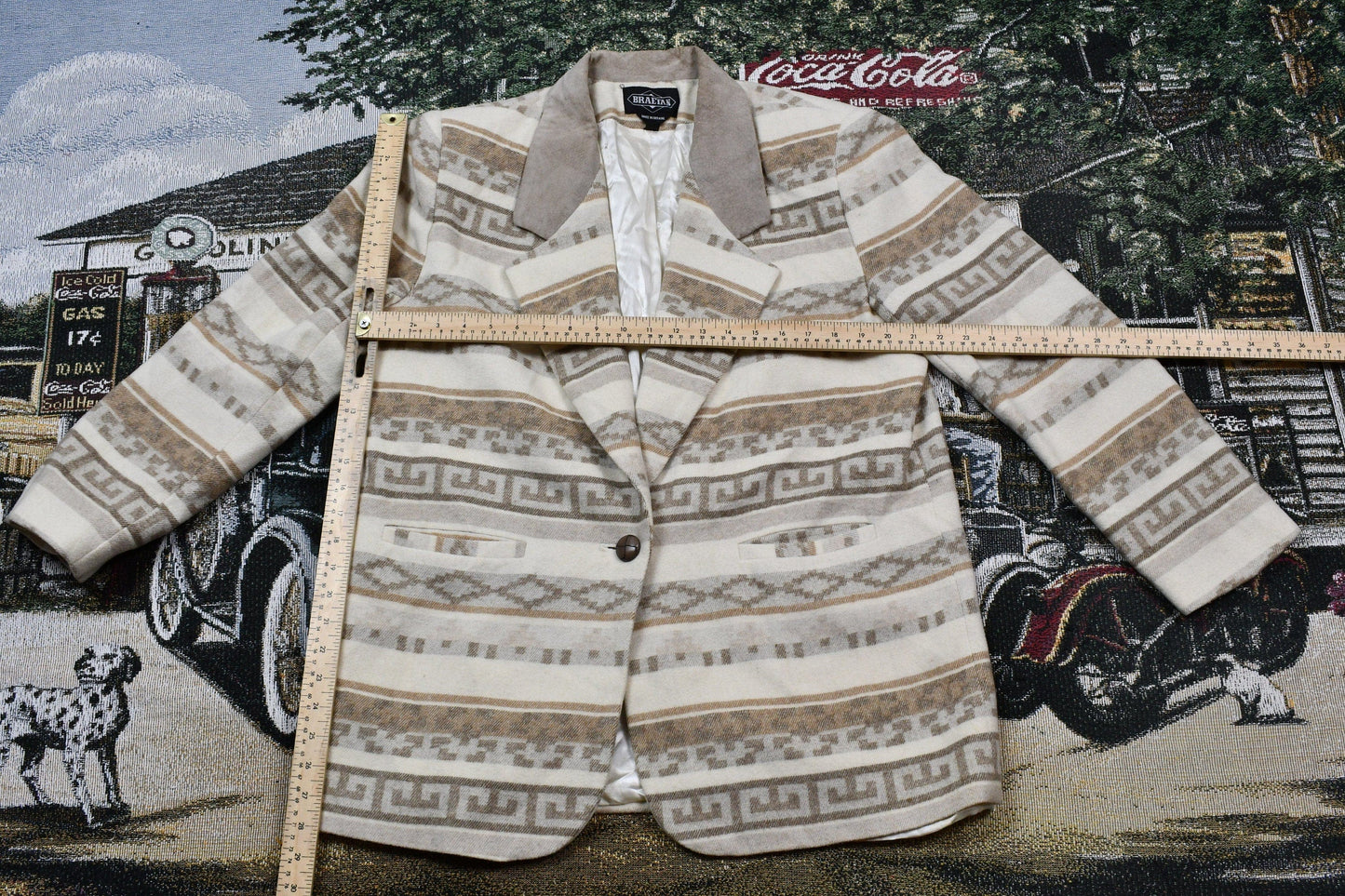 Vintage 1990s Braetan Blazer Jacket Men's Large from propervintagecanada