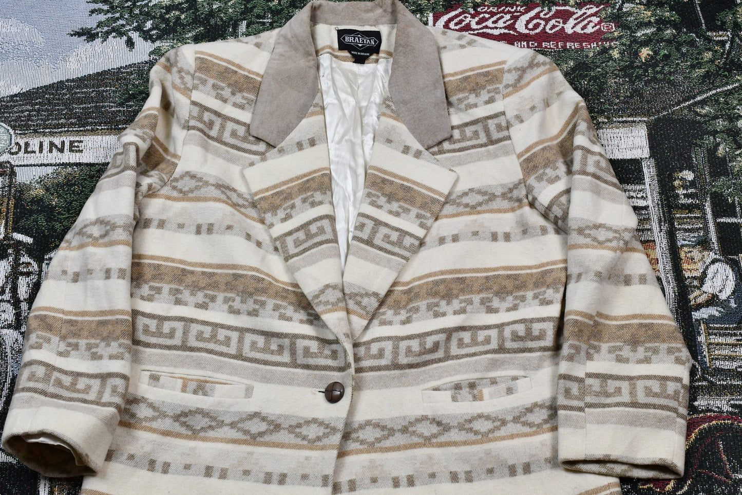 Vintage 1990s Braetan Blazer Jacket Men's Large from propervintagecanada