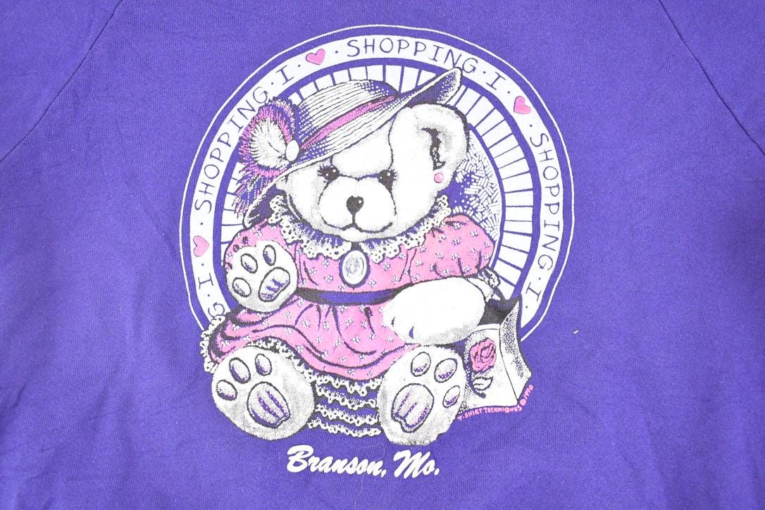Vintage 1990s Branson Missouri Cute Teddy Souvenir Crewneck Sweatshirt Women's M from propervintagecanada