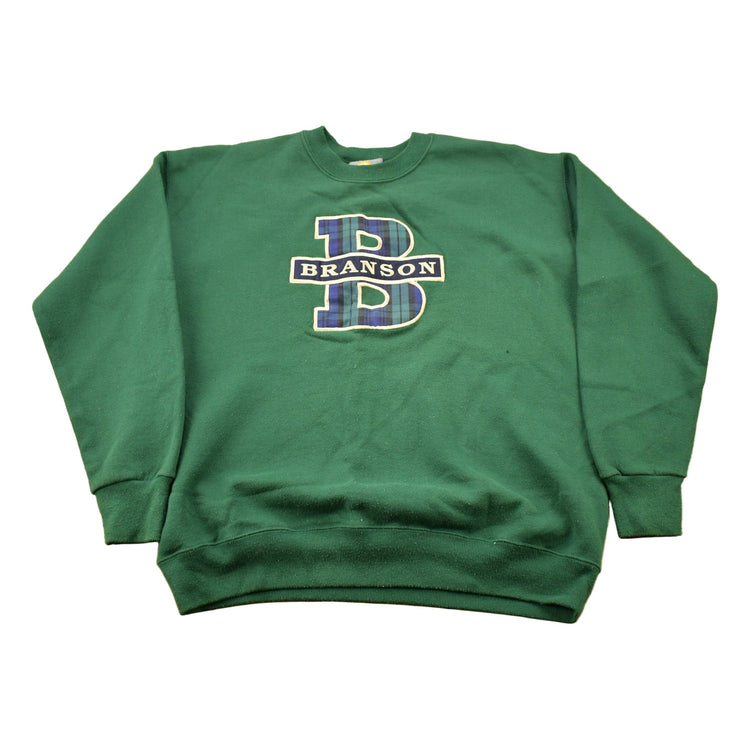 Vintage 1990s Branson University Collegiate Crewneck Men's XL from propervintagecanada
