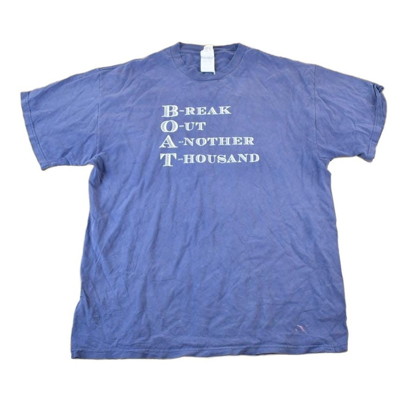 Vintage 1990s BREAK Break Out Another Thousand Souvenir Boating Single Stitch Graphic Print T-Shirt Men's Large from propervintagecanada