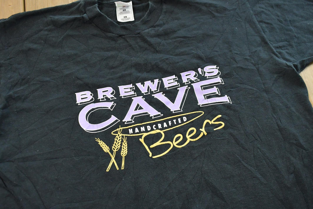 Vintage 1990s Brewers Cave Handcrafted Beers Souvenir T Shirt Mens 2XL Men's XL from propervintagecanada