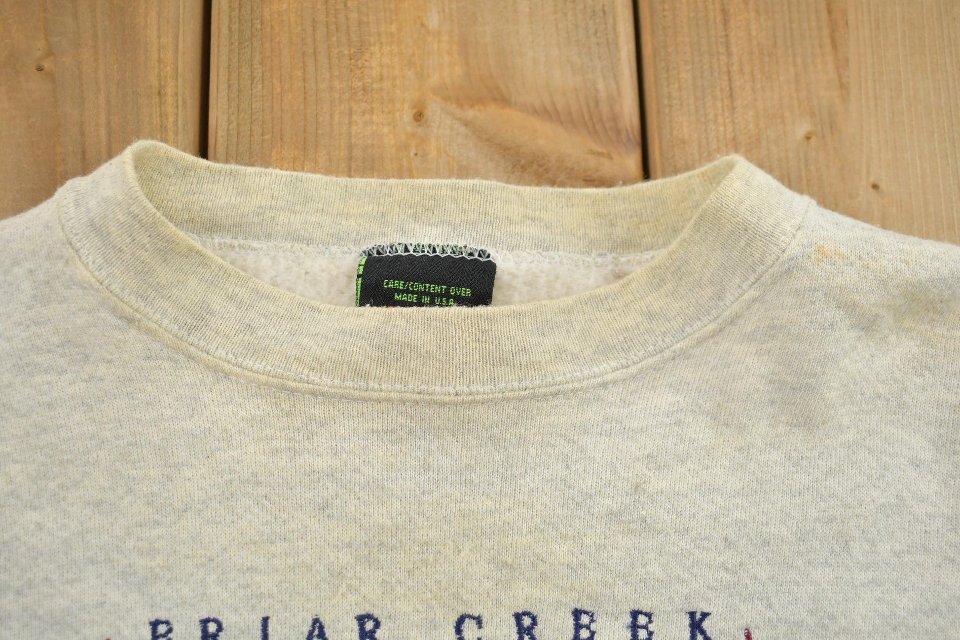 Vintage 1990s Briar Creek Americana Souvenir Crewneck Sweatshirt Men's XL from propervintagecanada