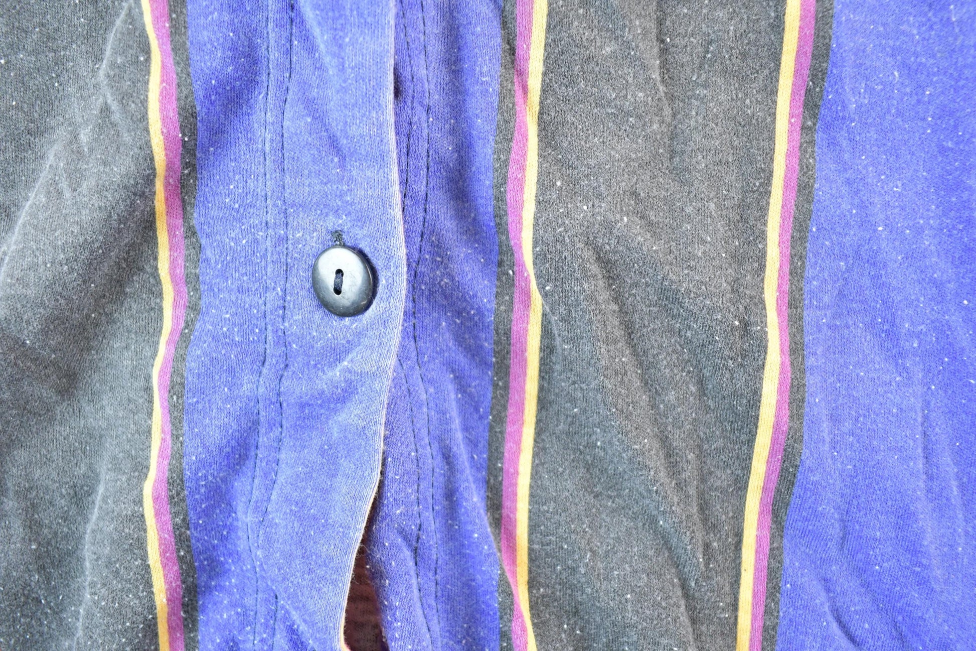 Vintage 1990s Bridgegate Baseball Style Striped Shirt Mens 3X from propervintagecanada